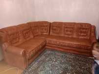 Canapea imitație  piele extensibilă
