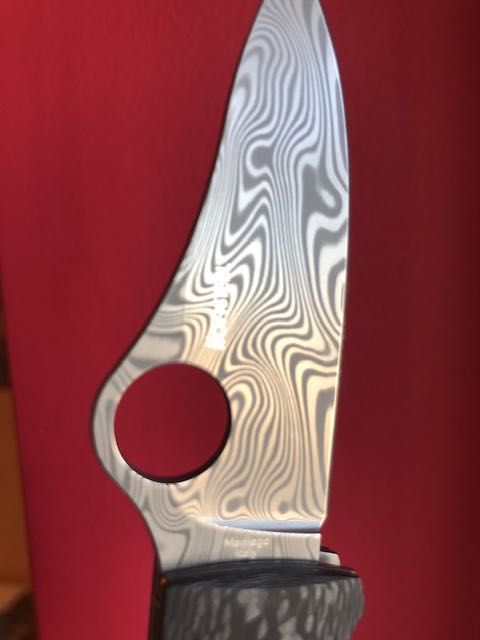 Spyderco SpyOpera, Carbon Fiber, Thor Damasteel, Sprint run.