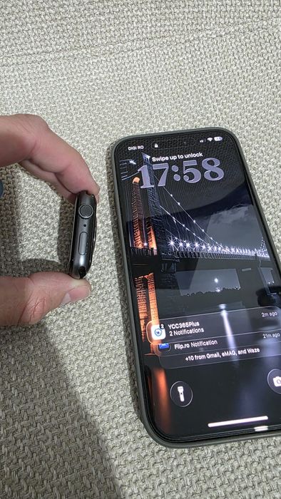 Apple watch 4 44 mm vine cu cutia originala si accesorii
