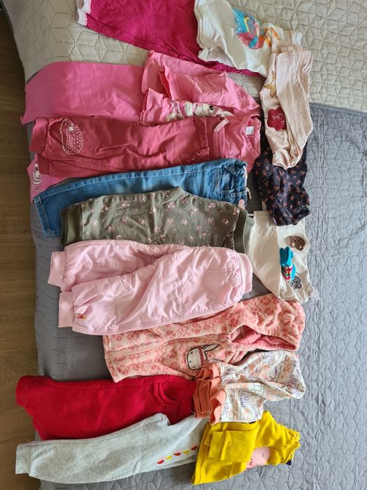 Дрехи зимни момиче  р-р 18-24 месеца + подарък обувки