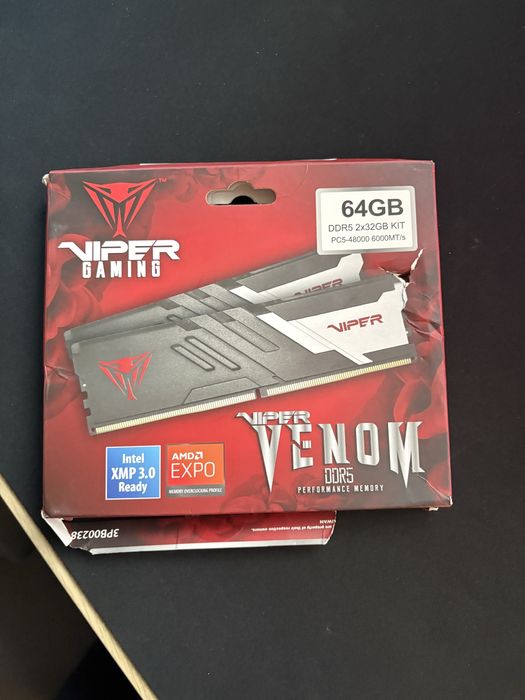Kit 64GB RAM (2x32GB) DDR5 6000MHz CL30 Patriot Viper