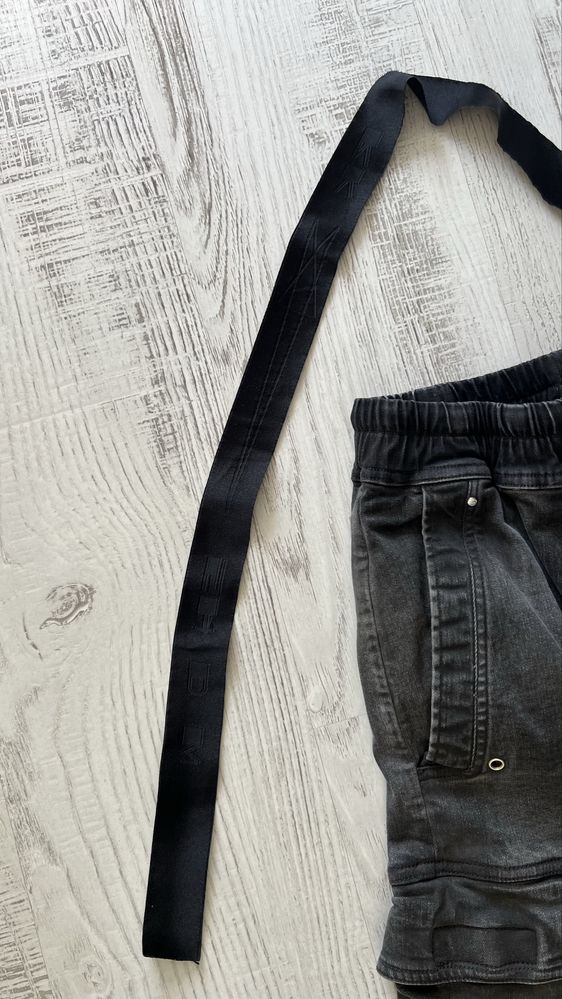 rick owens bela jumbo cargo черен