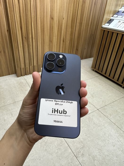 iphone 15 pro blue 256 gb 89%