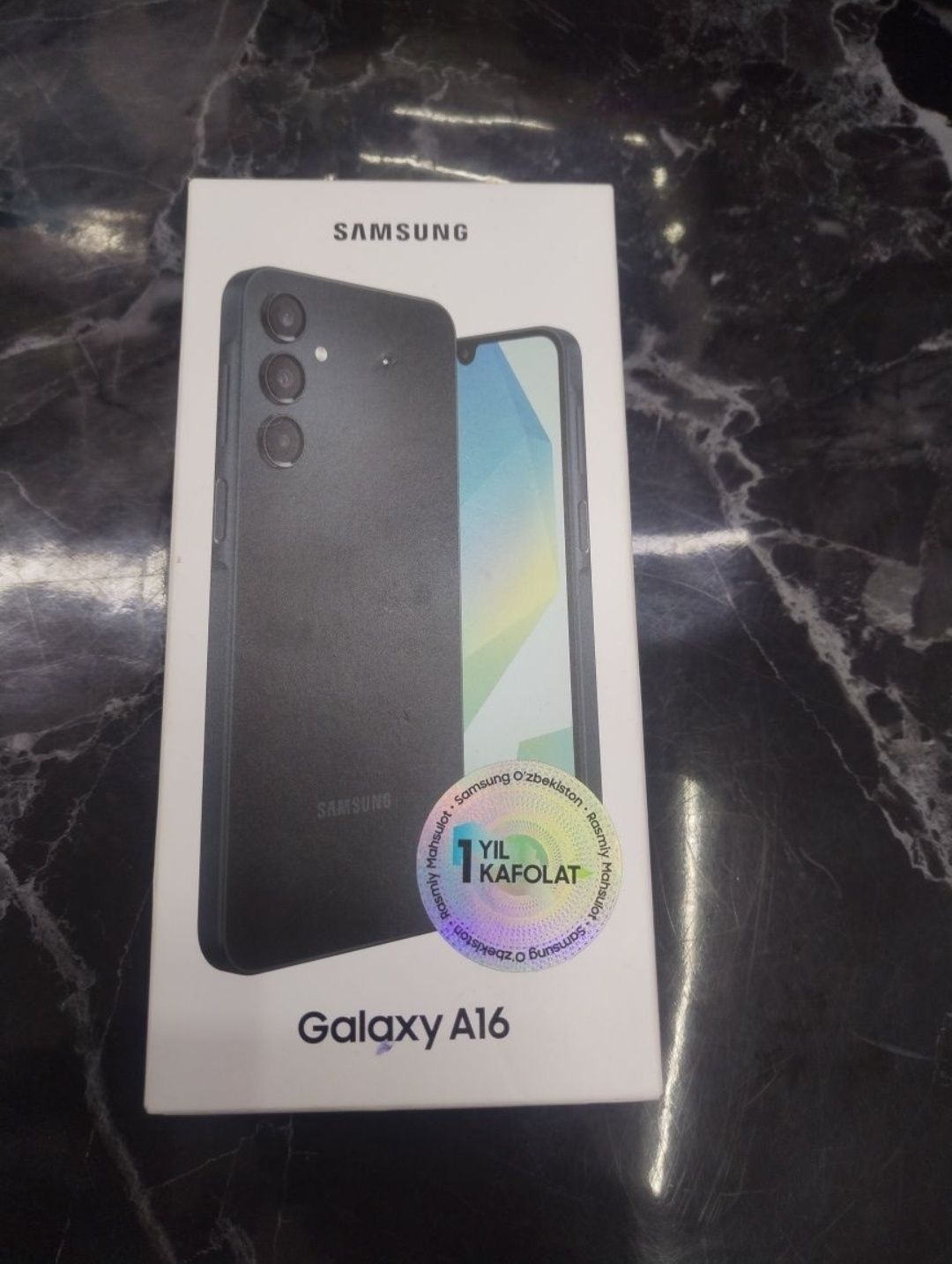 Samsung a 16 128 qora karobka ochilmagan