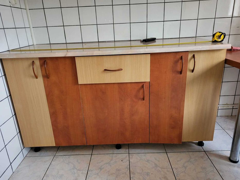 Corpuri inferioare bucătărie + Mască cu chiuvetă (150cm și 80cm)