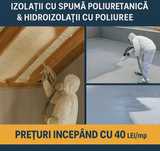 Izolații cu spumă poliuretanică & hidroizolații cu poliuree