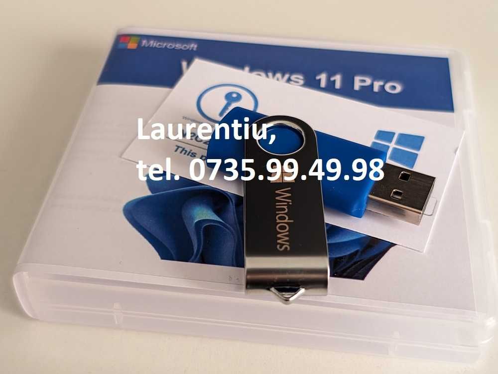 Stick instalare Windows original 7, 8, 10, 11 Home sau Pro cu licenta