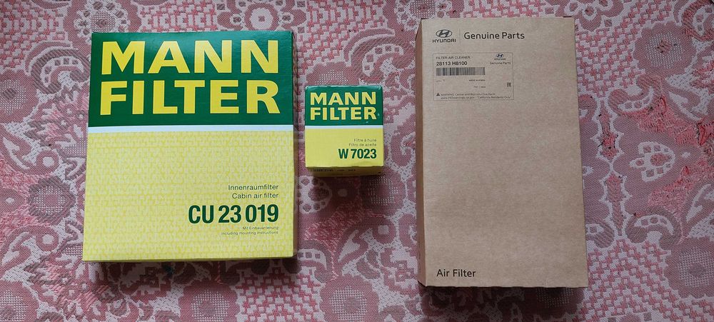 Фильтр Accent Rio i20 Bayon Hyundai Kia воздушный салонный масляный