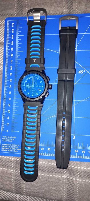 Ceas de mânã Nautica albastru marin / turcoaz + 2 brãțãri