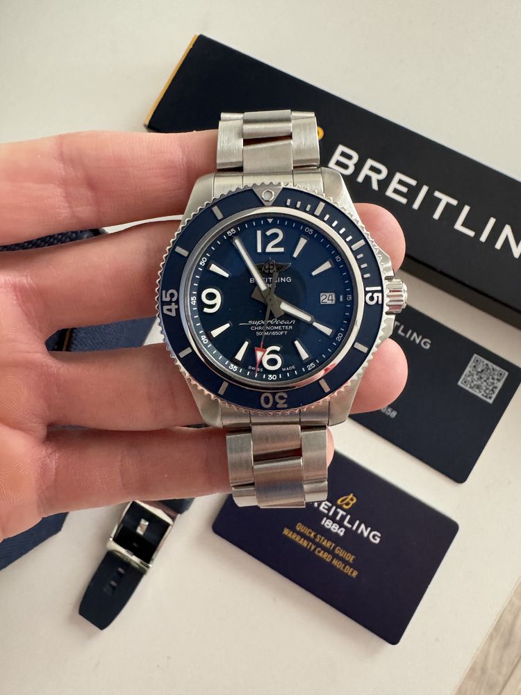 Vand ceas Breitling SuperOcean 42 500m ca nou full set factura