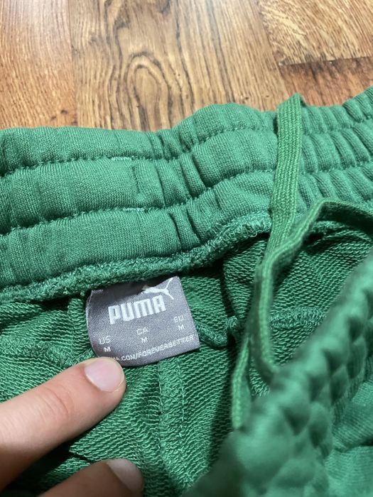 Puma deep green joggers