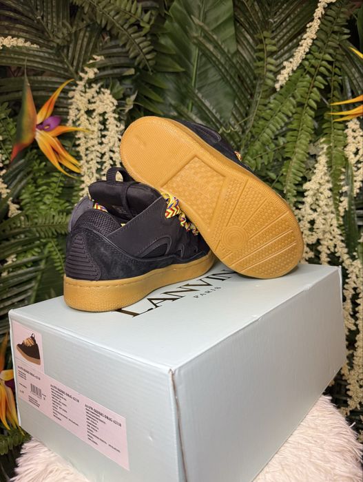 Lanvin Curb Suede Black Multicolour