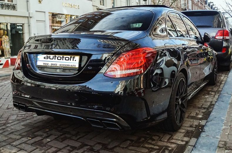Difuzor bara spate Mercedes W205 C-Class (14-18) C63 Black Design
