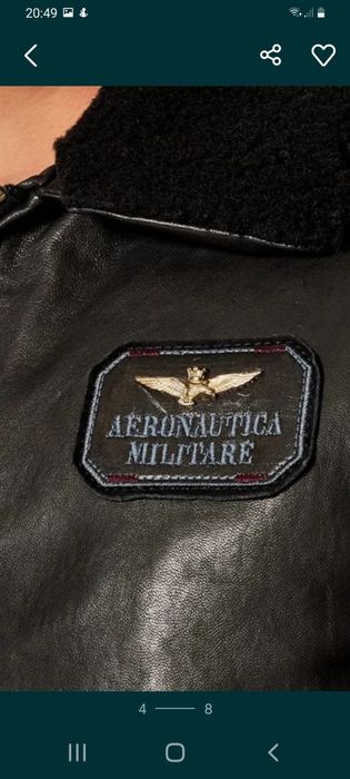 Geacă din piele naturala,  marca Aeronautica Militare, mărimea M