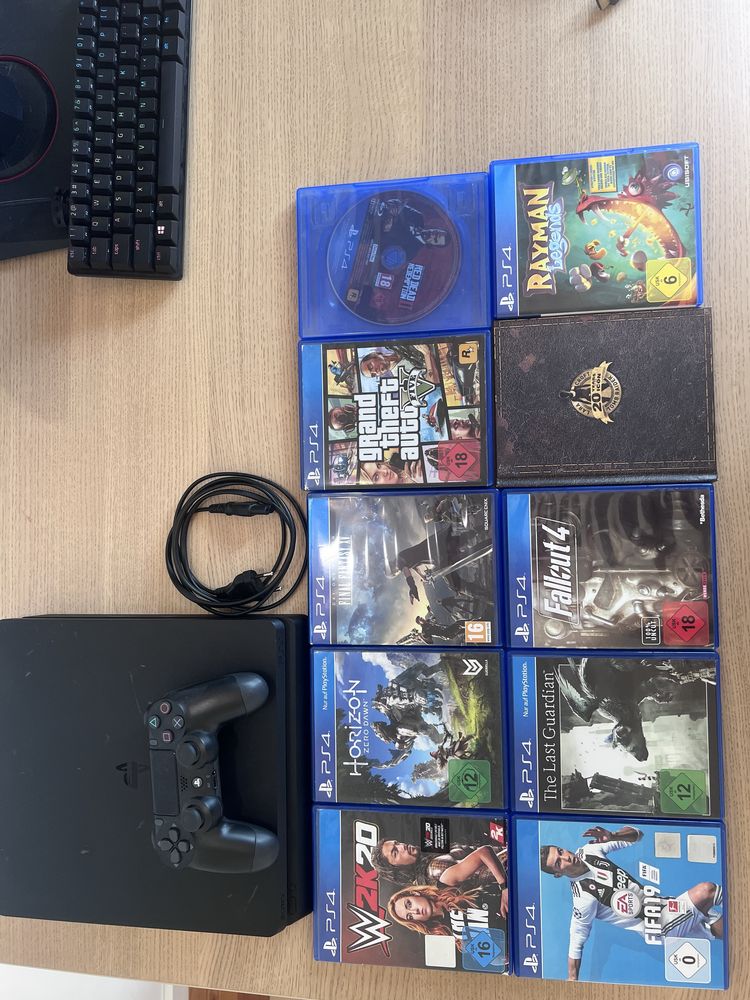 PlayStation 4 slim 1tb + 10 игри Приемам и бартер за Xbox Series S
