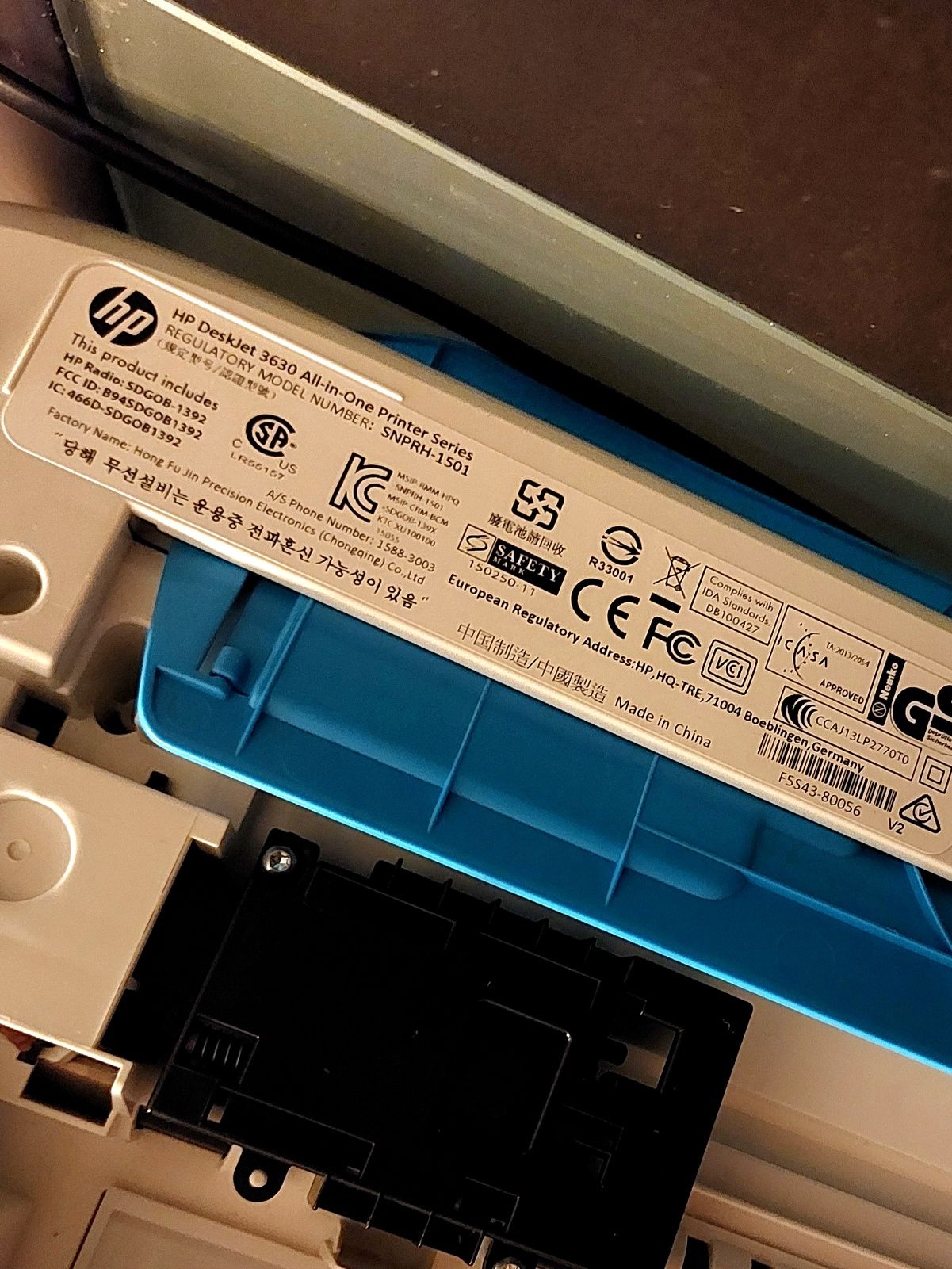 Мастиленоструен Цветен Принтер и Скенер HP Deskjet 3630 All in One