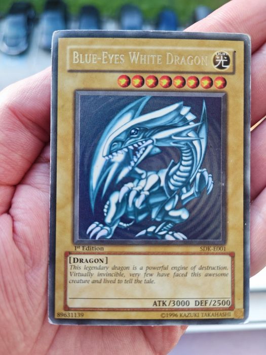 Yu-Gi-Oh: Blue-eyes white dragon SDK-E001 - 1st edition!