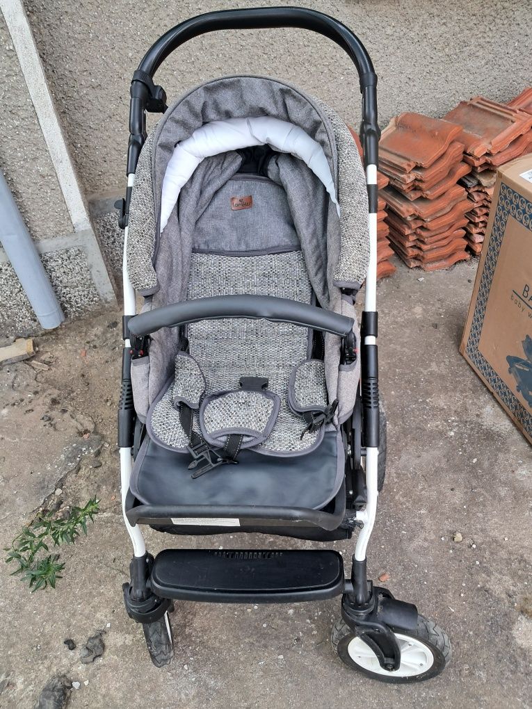 Комбинирана количка Lorelli Kara 3 в 1 сива