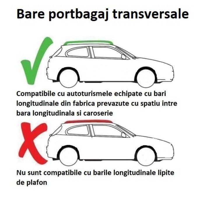Bare portbagaj transversale cu cheie pt Nissan Qashqai J10 2006-2013