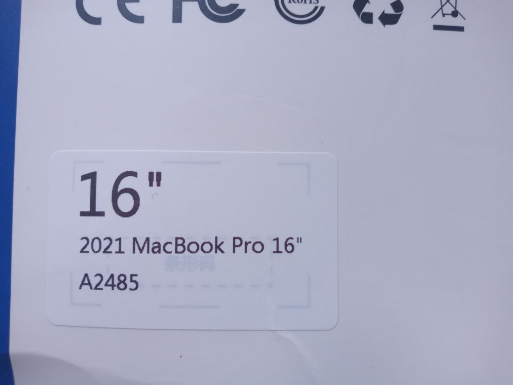 MacBook pro 16 A2485