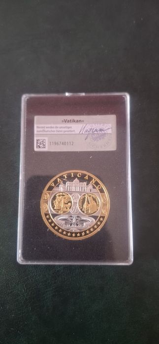 Възпоминателна сребърна монета: Ватикана