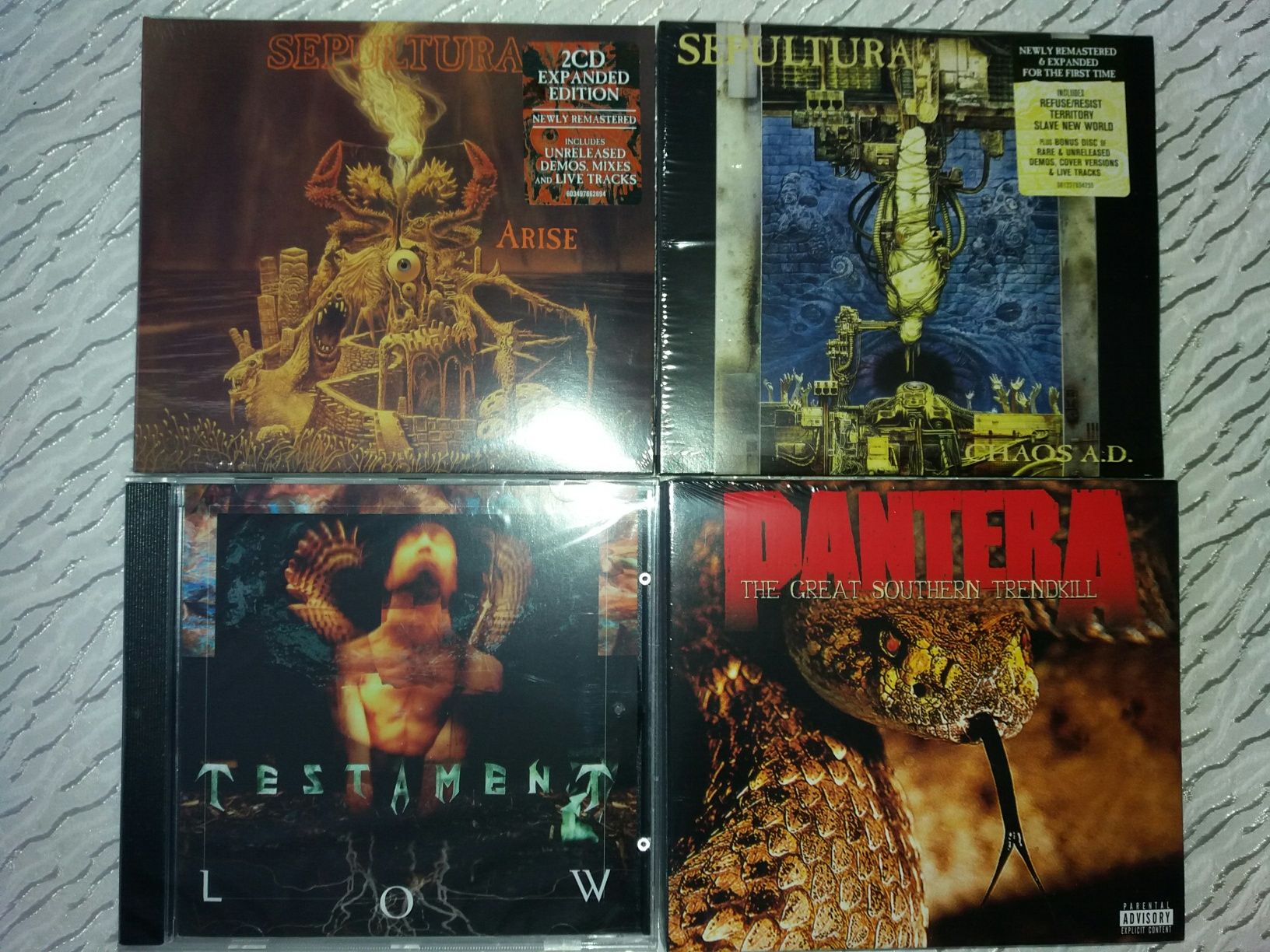 Оригинални дискове Dio,W.A.S.P.,Metallica,Twisted Sister,Sepultura