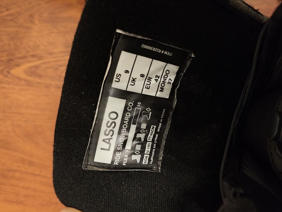 Boots snowboard Ride Lasso BOA 42 (27cm)