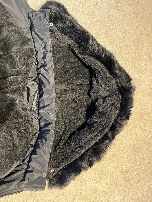 Geaca dama neagra calduroasa AILAN cu gluga si paravant detasabile