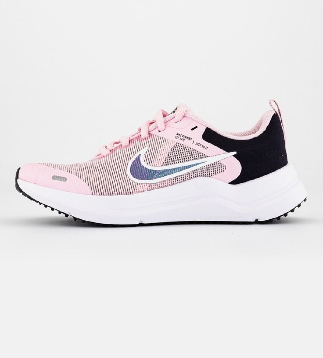 Nike - Олекотени обувки за фитнес Downshifter 12, Черен, Пастелнорозов