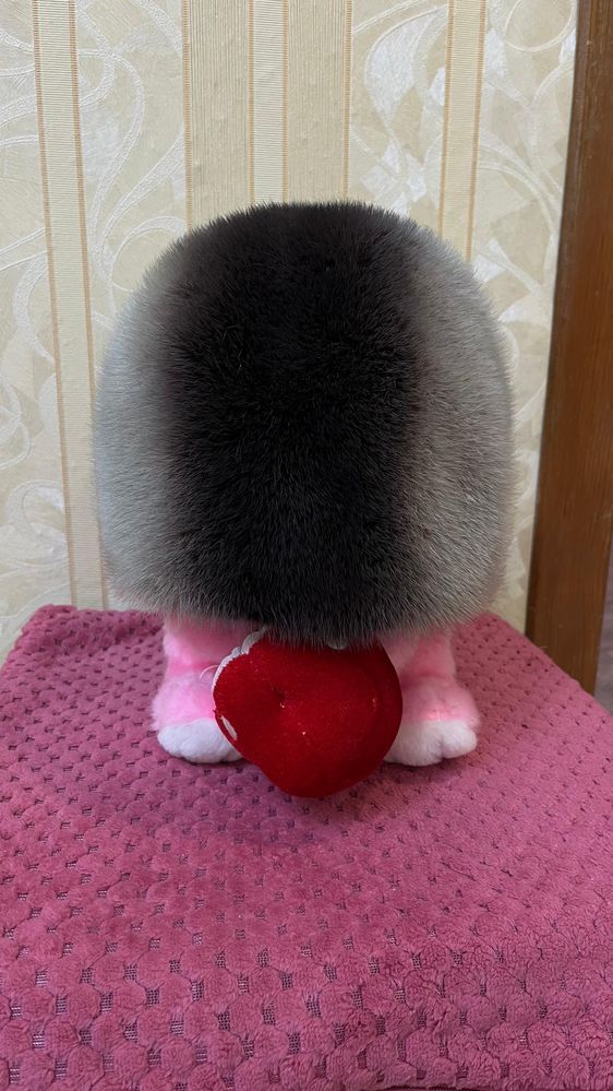 Зимняя норковая шапка