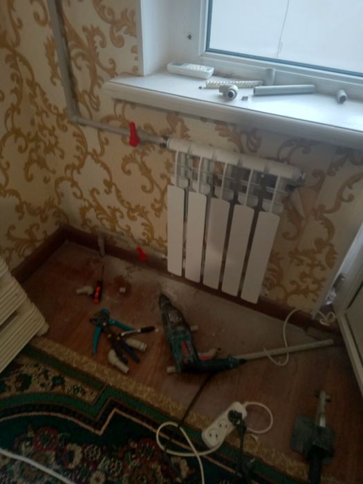 Батареи отопление монтаж и демонтаж от 12000