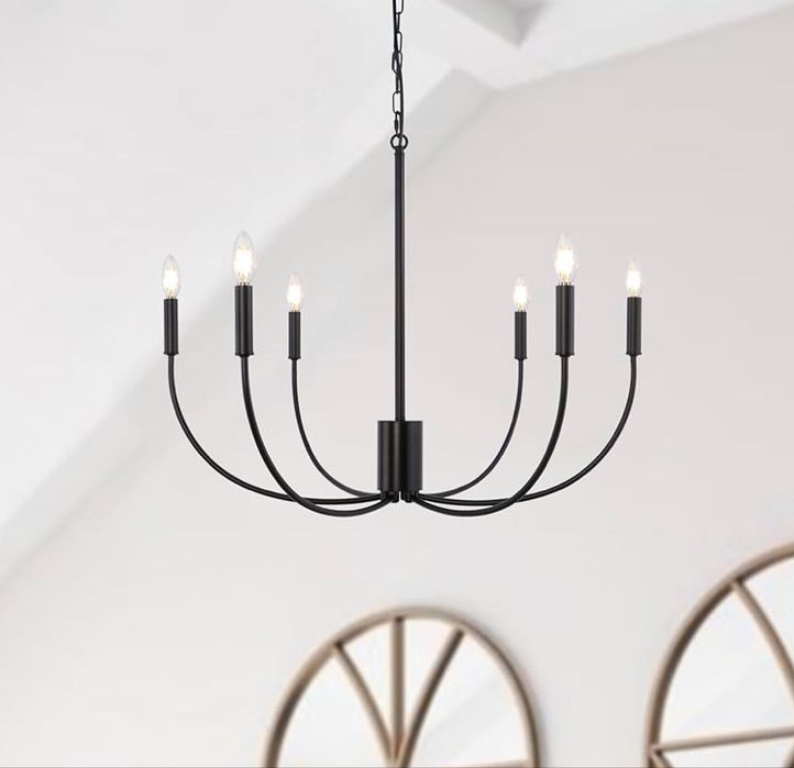 Candelabru stil rustic cu 6 lumini