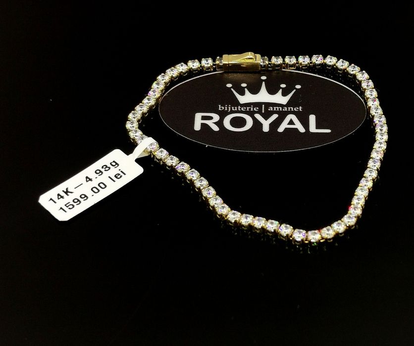 Bijuteria Royal bratara din aur 14k 4.93gr
