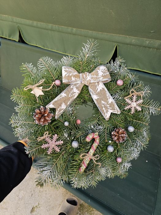 Coronițe de Crăciun din brad natural