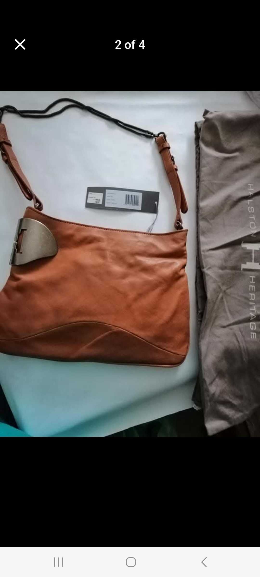 Дамска Кожена чанта Halston Heritage