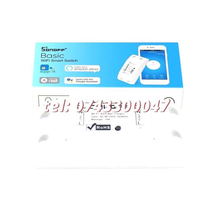 Releu Wireless Sonoff Automatizari Cu Control La Distanta Prin Telefo