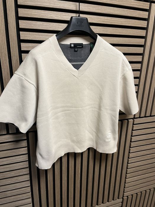 G Star RAW : Plated V Knit 1/2 Sleeve - размер Л / Оригинал