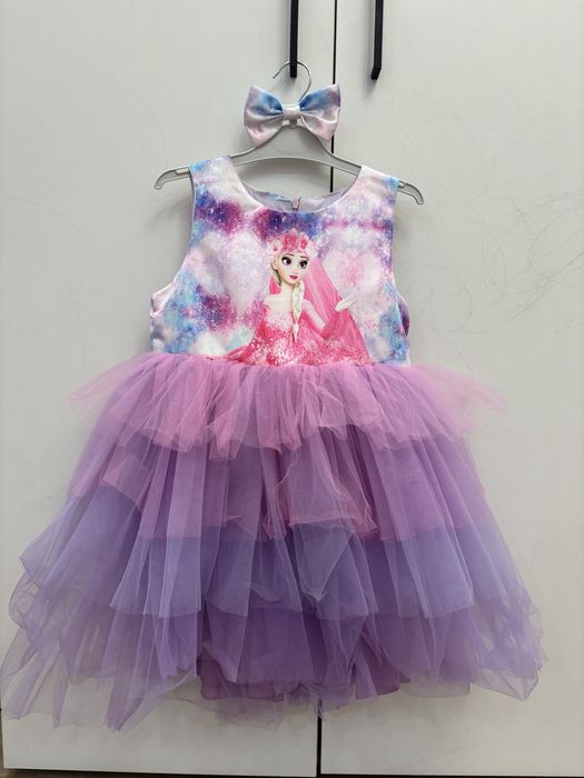 Нарядное платье для девочки Эльза на 6 лет