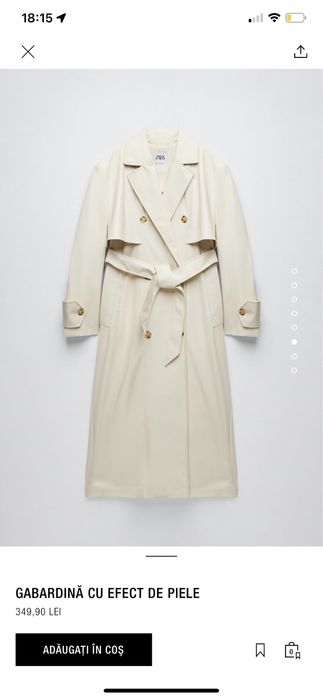 Trench Zara NOU