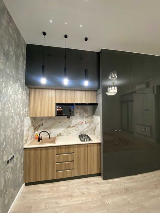 Студия на 9 ом этаже на Миллий Бог