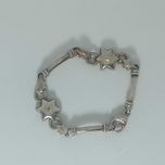 Сребърна гривна със звезди - 925