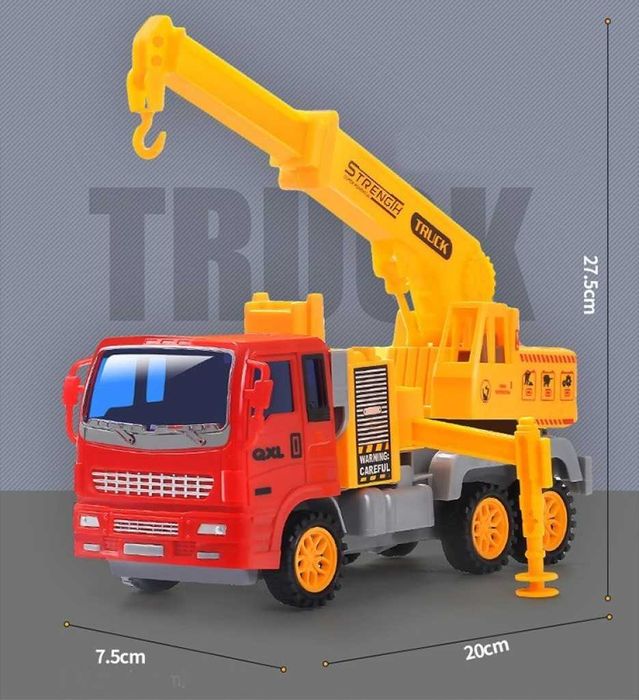 Голям Детски Комплект за игра-2 Камиона, 2 багера, Бетоновоз и Фадрома