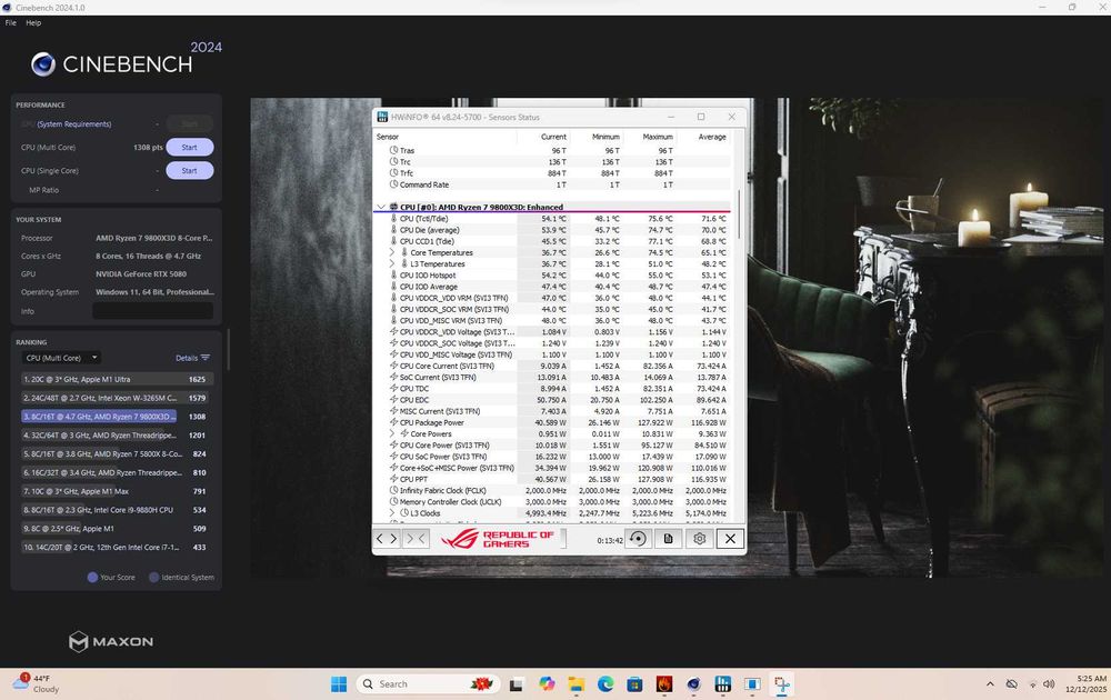 PC Gaming Ryzen 7 9800X3D RTX 5080 64GB RAM