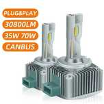 Set 2x Becuri LED D1S D2S D3S Canbus Bec Auto 70W, 6500k, Fara Eroare