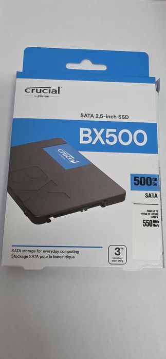 SSD CRUCIAL BX500, 500GB, 2.5”, Nou