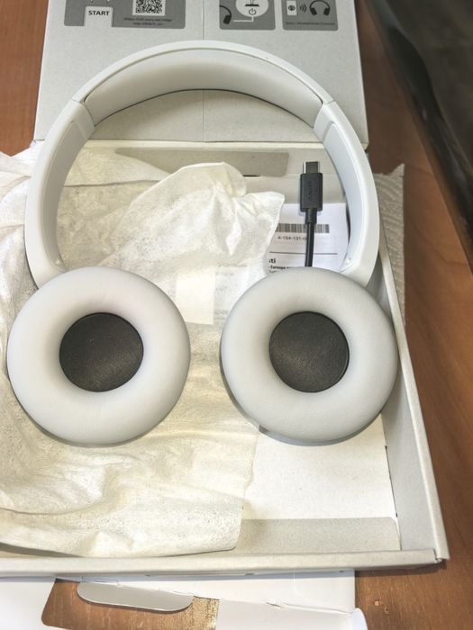 Безжични слушалки с микрофон Sony - WH-CH520, бели