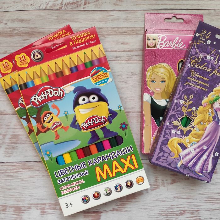 Цветные карандаши 12 цвета Play Doh