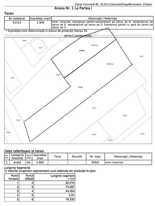Teren intravilan, construibil - 42 ari, parcelabil