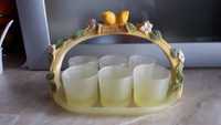 Чаши за лимончело 6 броя в кошничка
