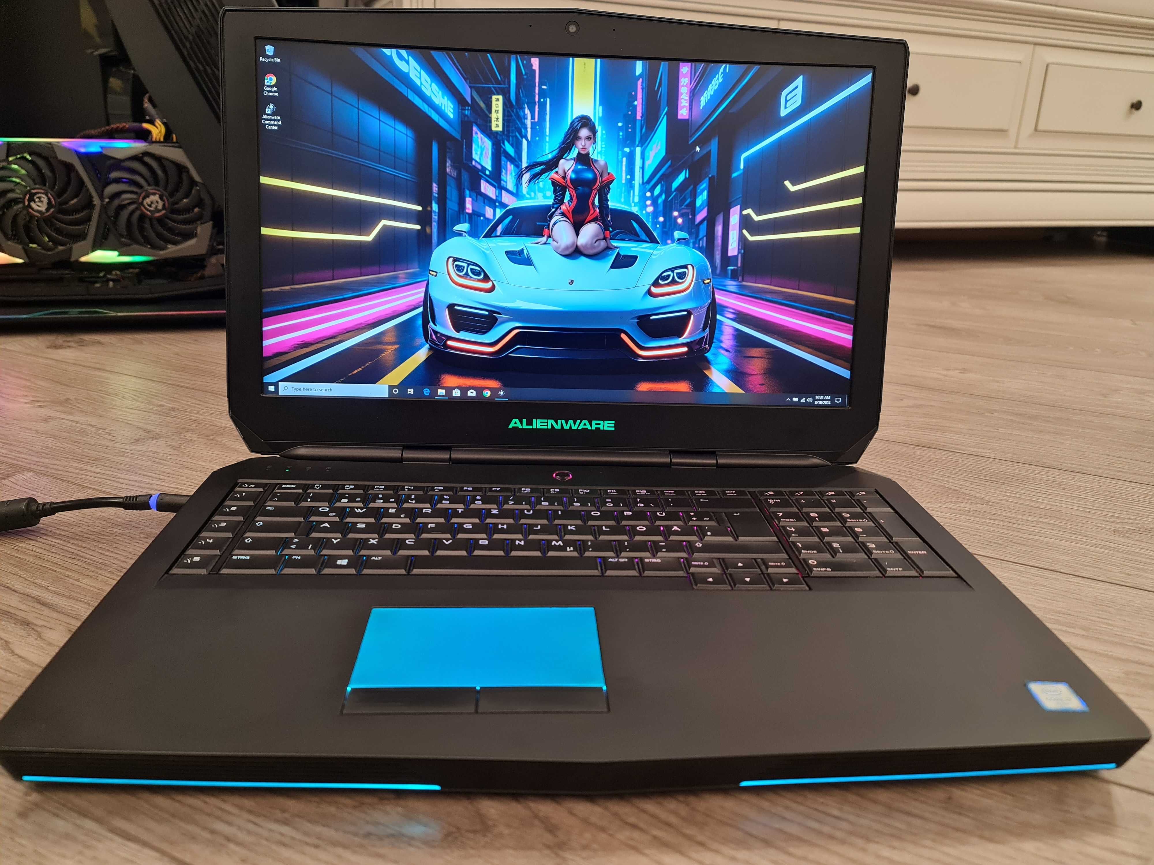 Laptop gaming alienware 17,3" ,intel core i7 ,video 8 gb, ram 32 gb
